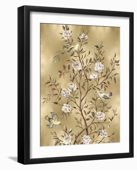 Chinoiserie in Gold III-Reneé Campbell-Framed Art Print