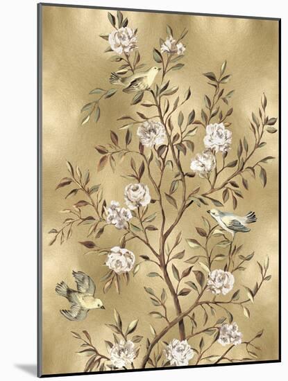 Chinoiserie in Gold III-Reneé Campbell-Mounted Art Print