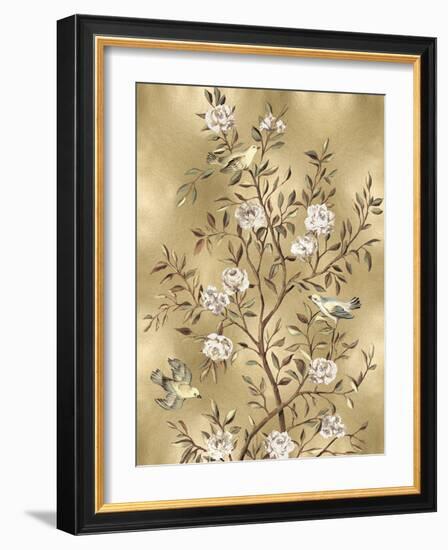 Chinoiserie in Gold III-Reneé Campbell-Framed Art Print