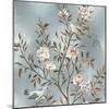 Chinoiserie in Silver I-Reneé Campbell-Mounted Art Print