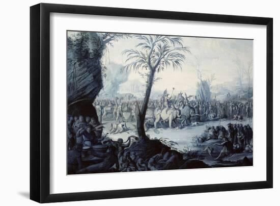 Chinoiserie Landscape with Figures and Animals-Jean Baptiste Pillement-Framed Giclee Print