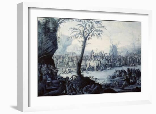 Chinoiserie Landscape with Figures and Animals-Jean Baptiste Pillement-Framed Giclee Print