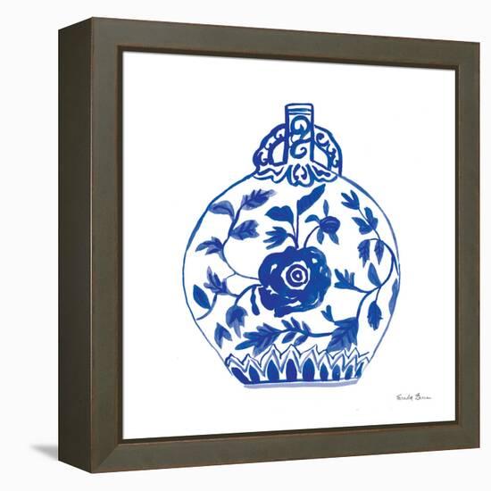 Chinoiserie V-Farida Zaman-Framed Stretched Canvas