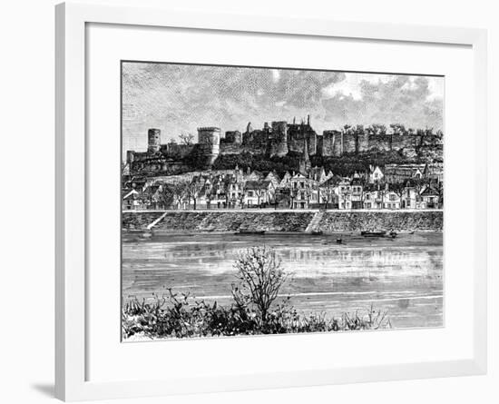 Chinon and the Vienne River, France, 19th Century-Taylor-Framed Giclee Print