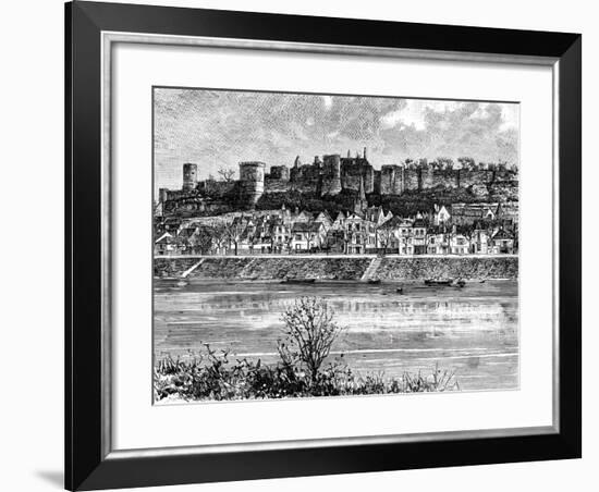 Chinon and the Vienne River, France, 19th Century-Taylor-Framed Giclee Print