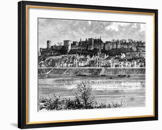 Chinon and the Vienne River, France, 19th Century-Taylor-Framed Giclee Print