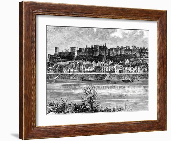 Chinon and the Vienne River, France, 19th Century-Taylor-Framed Giclee Print