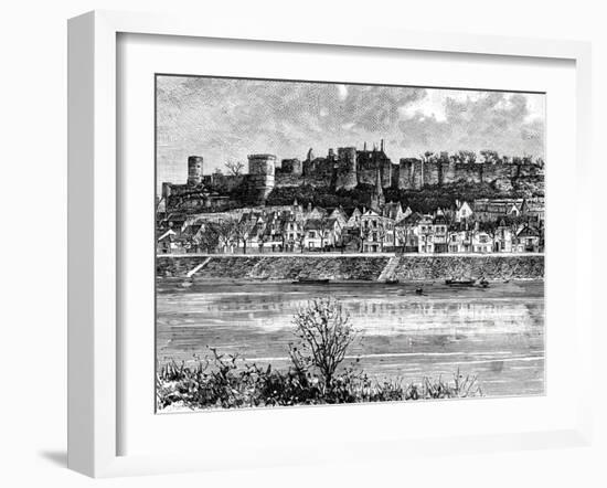 Chinon and the Vienne River, France, 19th Century-Taylor-Framed Giclee Print