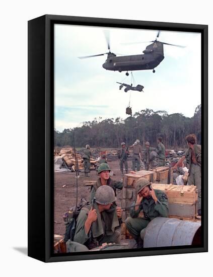 Chinook Helicopter-Associated Press-Framed Premier Image Canvas