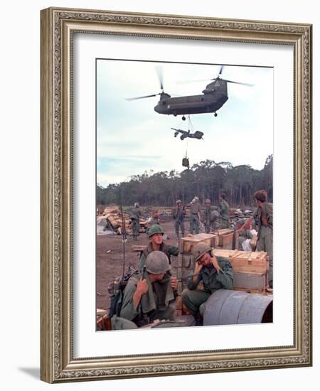 Chinook Helicopter-Associated Press-Framed Photographic Print