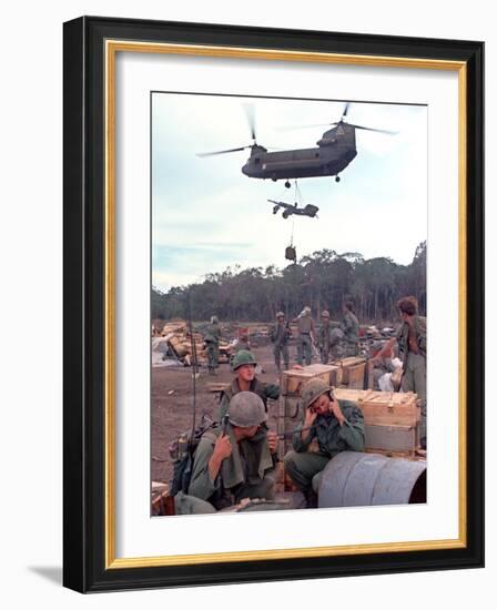 Chinook Helicopter-Associated Press-Framed Photographic Print