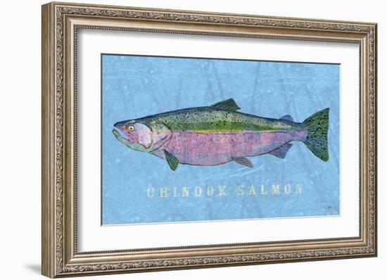 Chinook Salmon-John Golden-Framed Art Print