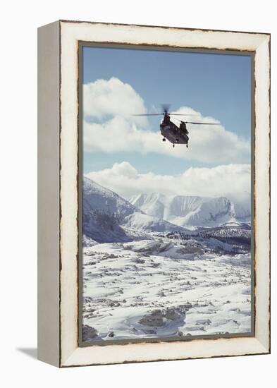 Chinook Search and Rescue Helicopter, Sequoia and Kings Canyon, California, USA-Gerry Reynolds-Framed Premier Image Canvas