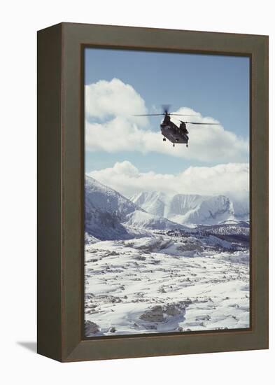 Chinook Search and Rescue Helicopter, Sequoia and Kings Canyon, California, USA-Gerry Reynolds-Framed Premier Image Canvas