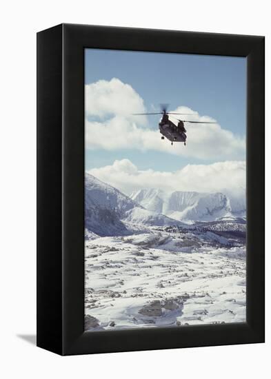 Chinook Search and Rescue Helicopter, Sequoia and Kings Canyon, California, USA-Gerry Reynolds-Framed Premier Image Canvas