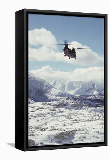 Chinook Search and Rescue Helicopter, Sequoia and Kings Canyon, California, USA-Gerry Reynolds-Framed Premier Image Canvas