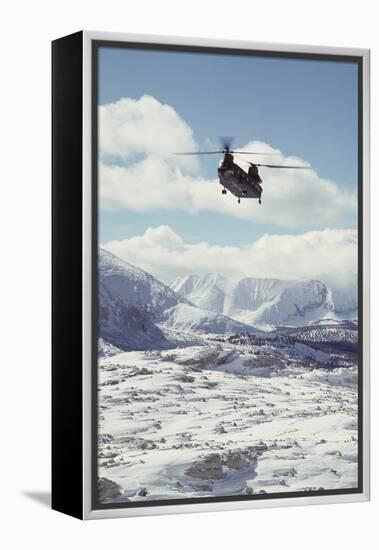 Chinook Search and Rescue Helicopter, Sequoia and Kings Canyon, California, USA-Gerry Reynolds-Framed Premier Image Canvas