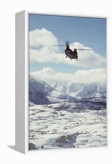 Chinook Search and Rescue Helicopter, Sequoia and Kings Canyon, California, USA-Gerry Reynolds-Framed Premier Image Canvas