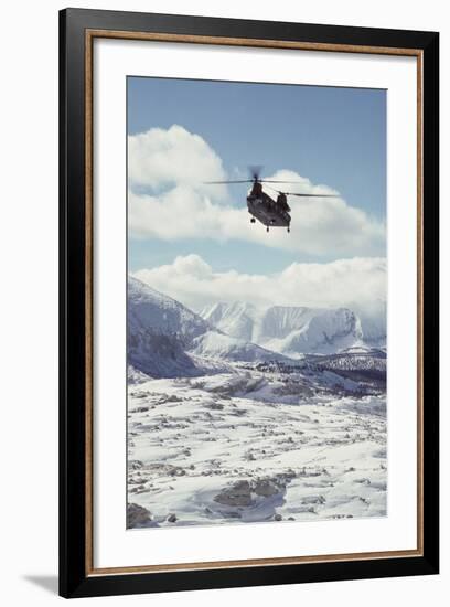 Chinook Search and Rescue Helicopter, Sequoia and Kings Canyon, California, USA-Gerry Reynolds-Framed Photographic Print