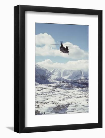 Chinook Search and Rescue Helicopter, Sequoia and Kings Canyon, California, USA-Gerry Reynolds-Framed Photographic Print