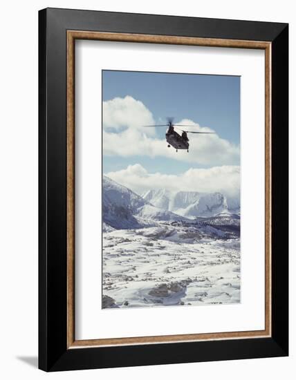 Chinook Search and Rescue Helicopter, Sequoia and Kings Canyon, California, USA-Gerry Reynolds-Framed Photographic Print