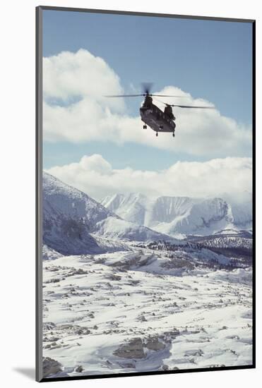 Chinook Search and Rescue Helicopter, Sequoia and Kings Canyon, California, USA-Gerry Reynolds-Mounted Photographic Print