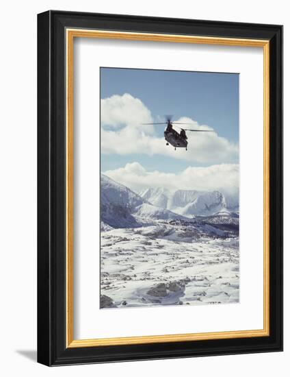 Chinook Search and Rescue Helicopter, Sequoia and Kings Canyon, California, USA-Gerry Reynolds-Framed Photographic Print