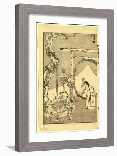 Chinowa No Fuji-Katsushika Hokusai-Framed Giclee Print