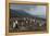 Chinstrap penguin colony (Pygoscelis antarctica), Saunders Island, South Sandwich Islands, Antarcti-Michael Runkel-Framed Premier Image Canvas