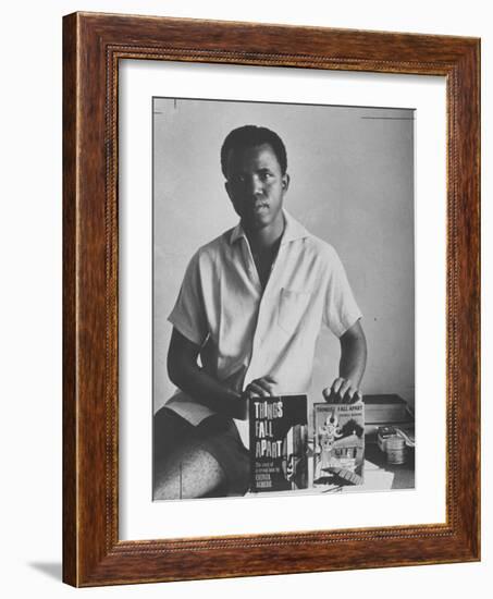 Chinua Achebe, Author of "A Man of Many People"-null-Framed Photographic Print