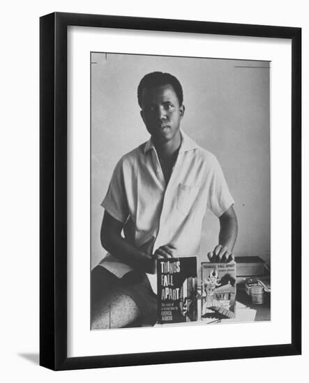 Chinua Achebe, Author of "A Man of Many People"-null-Framed Photographic Print