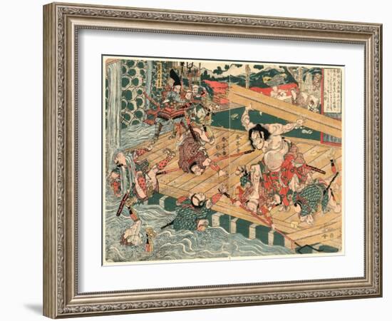 Chinzei Hachiro Tametomo-Kubo Shunman-Framed Giclee Print