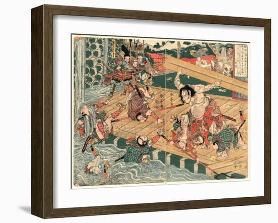 Chinzei Hachiro Tametomo-Kubo Shunman-Framed Giclee Print