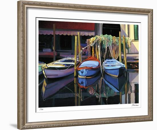 Chioggia Boats-Tom Swimm-Framed Giclee Print