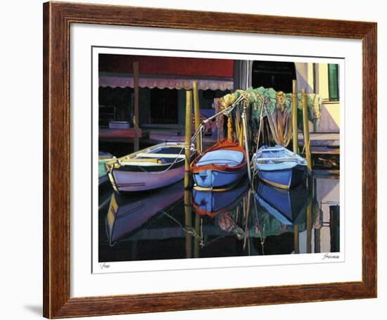 Chioggia Boats-Tom Swimm-Framed Giclee Print