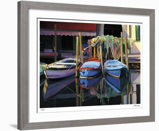 Chioggia Boats-Tom Swimm-Framed Giclee Print