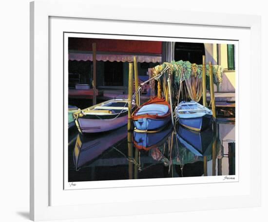 Chioggia Boats-Tom Swimm-Framed Giclee Print