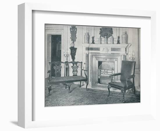'Chippendale Settee and Chair', 1910-Thomas Chippendale-Framed Photographic Print