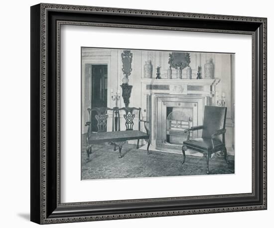 'Chippendale Settee and Chair', 1910-Thomas Chippendale-Framed Photographic Print