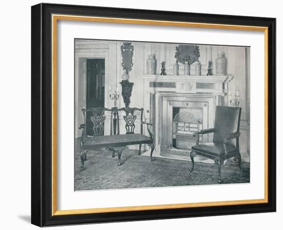 'Chippendale Settee and Chair', 1910-Thomas Chippendale-Framed Photographic Print