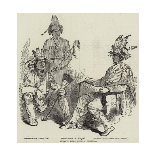 Chippewa Indian Chiefs at Montreal Giclee Print by | Art.com