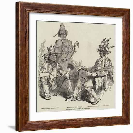 Chippewa Indian Chiefs at Montreal-null-Framed Giclee Print