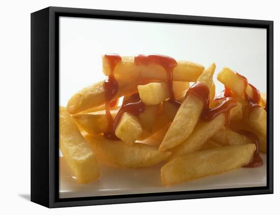 Chips with Ketchup-null-Framed Premier Image Canvas