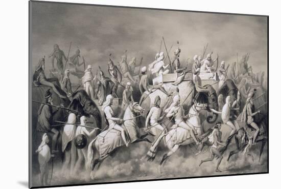 Chir Singh, Maharajah of the Sikhs and King of the Punjab with His Retinue Hunting Near Lahore-A. Soltykoff-Mounted Giclee Print