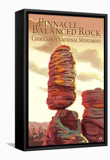 Chiricahua National Monument - Pinnacle Balanced Rock-Lantern Press-Framed Stretched Canvas