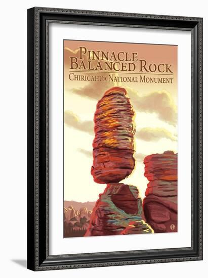 Chiricahua National Monument - Pinnacle Balanced Rock-Lantern Press-Framed Art Print