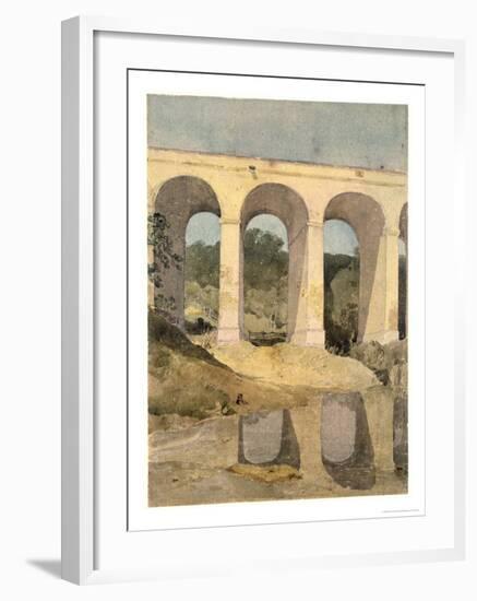 Chirk Aqueduct, 1806-7-John Sell Cotman-Framed Giclee Print