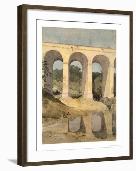 Chirk Aqueduct, 1806-7-John Sell Cotman-Framed Giclee Print