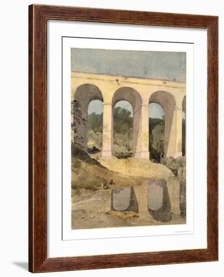 Chirk Aqueduct, 1806-7-John Sell Cotman-Framed Giclee Print