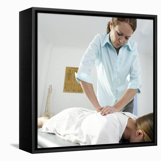 Chiropractic Treatment-Adam Gault-Framed Premier Image Canvas